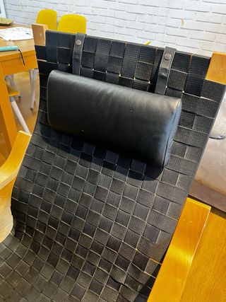 Sillón Ikea Negro y Madera