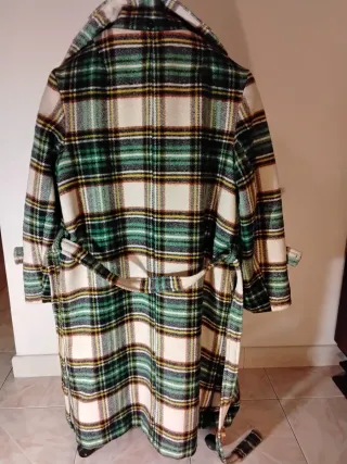 Cappottino tartan lana vintage made in Italy