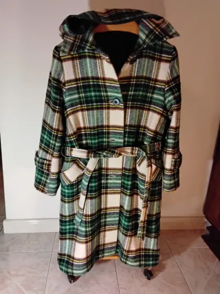 Cappottino tartan lana vintage made in Italy