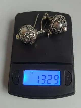 Pendientes Llamadores de Ángeles en Plata - 13.29g