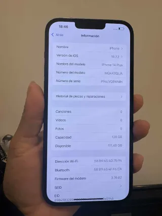 iPhone 14 Plus Negro