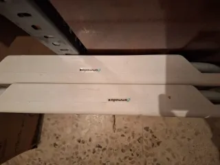 Mesa Plegable Ajustable Blanca (2unidades)