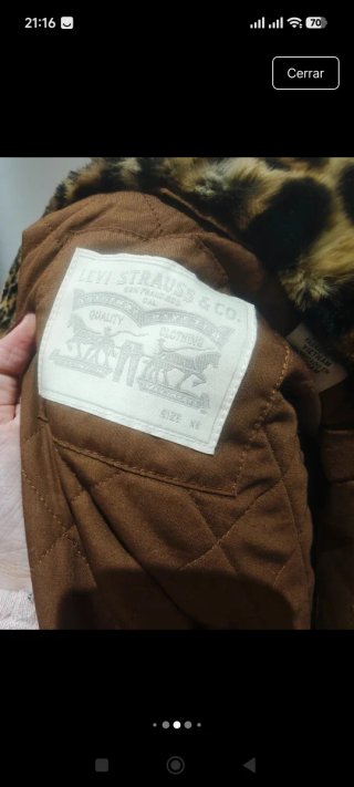 Chaqueta de pelo leopardo Levi's Talla XS