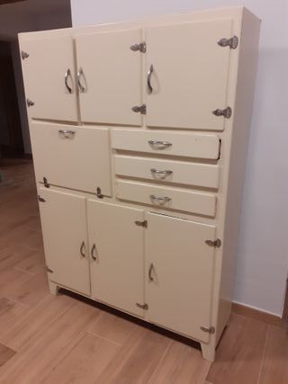 Alacena Cocina Antigua Metal Madera