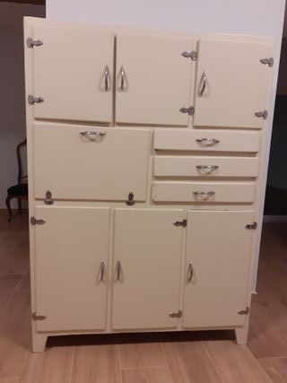 Alacena Cocina Antigua Metal Madera