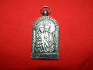 Medalla religiosa Virgen niño Jesus Regina Pacis