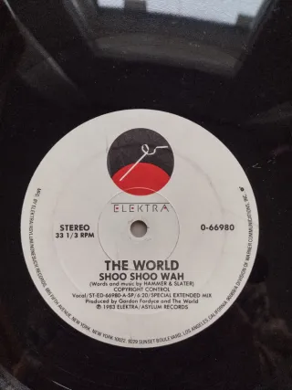 Maxi Singolo 12" The World - Shoo Shoo Wah (1983)