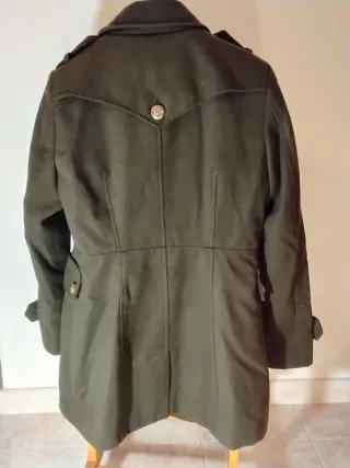 Cappottino militare panno verde scuro