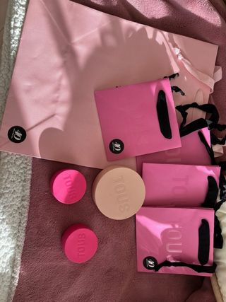 2 Caixas e 4 Sacos Tous Rosa
