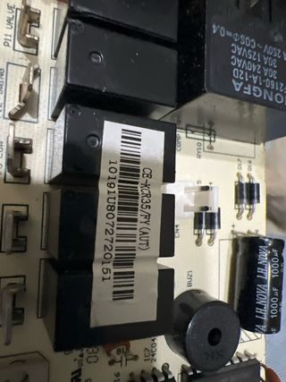 Placa base aire acondicionado