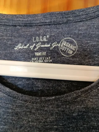 Vestido H&M Algodón Orgánico Azul Talla S