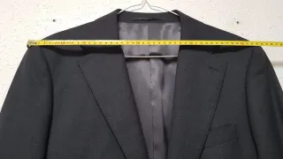 Traje Silbon Lana T.40 Negro Impecable