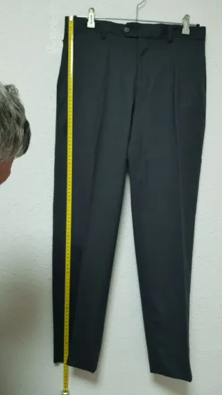 Traje Silbon Lana T.40 Negro Impecable