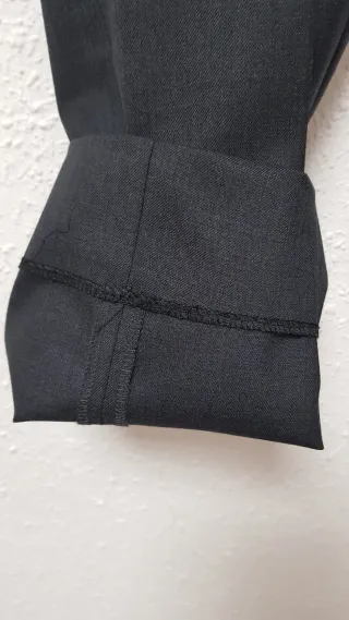 Traje Silbon Lana T.40 Negro Impecable