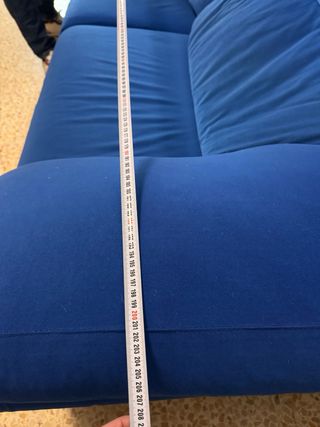Sofá azul de 3 plazas