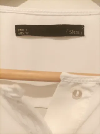 Camisa blanca manga larga