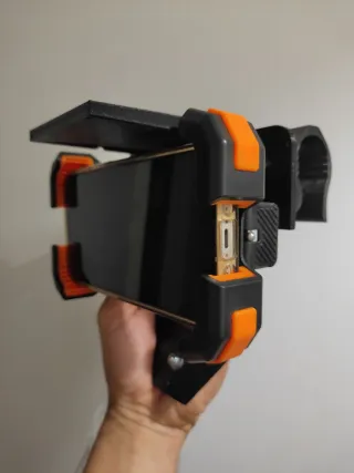 Soporte de móvil y Racebox para volantes de kart