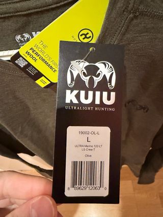 Camiseta Kuiu 120LT  Lana Merino Talla L
