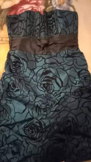 Vestido fiesta corto floral S