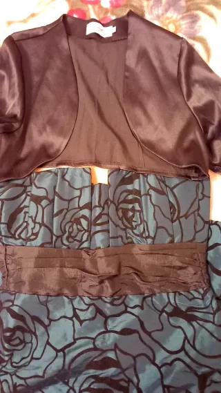 Vestido fiesta corto floral S