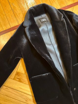 Abrigo pelo forrado Zara