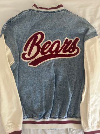 Chaqueta bómber vaquera Bershka