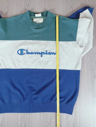 Felpa Champion Vintage Tricolore Taglia L
