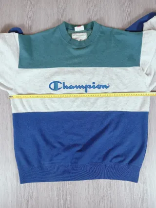 Felpa Champion Vintage Tricolore Taglia L