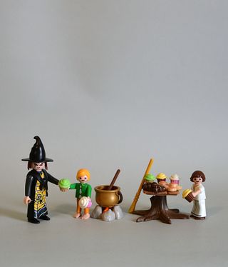Playmobil Bruja con Hansel y Gretel