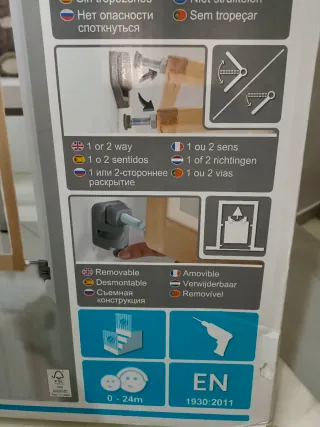 Barrera seguridad madera escaleras