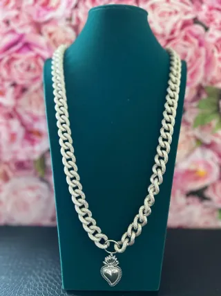 Collana Strediva Bijoux Cuore Argento