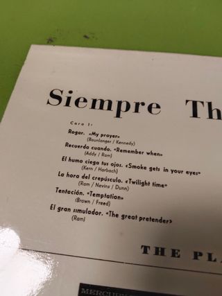 Vinilo Siempre The Platters (1975)