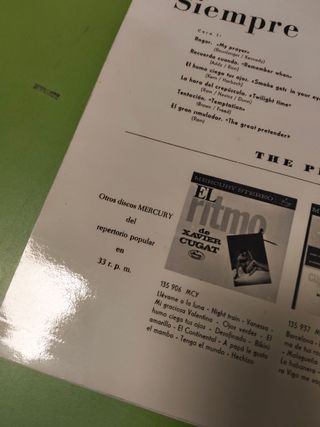 Vinilo Siempre The Platters (1975)