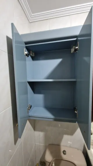 Mueble baño con espejo y armario