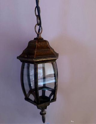 Farol colgante dorado