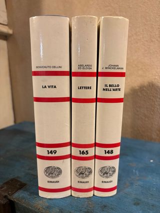 Lotto 3 Libri Einaudi Nue Saggi Arte e Biografie