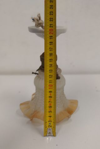 Lampara Tulipán Cristal Satinado Antigua