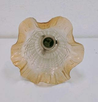 Lampara Tulipán Cristal Satinado Antigua