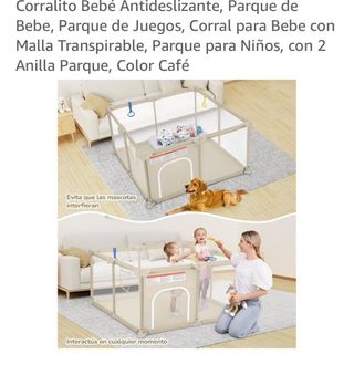 Parque infantil corralito 180x120 cm beige