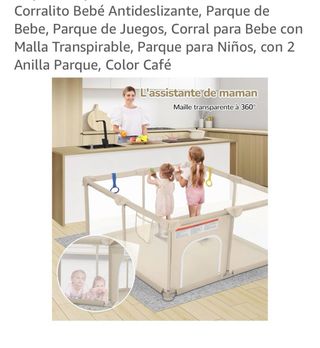 Parque infantil corralito 180x120 cm beige