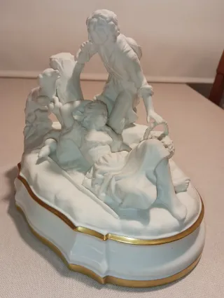 Figura porcelana Bidasoa dorada