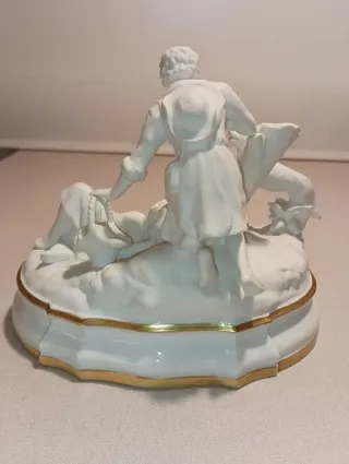 Figura porcelana Bidasoa dorada