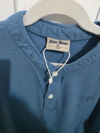 Camiseta Alvaro Moreno azul talla 11-12