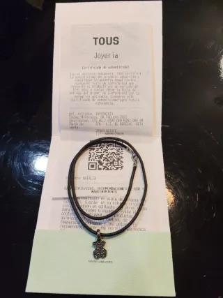 Colgante TOUS Oso Plata Negro