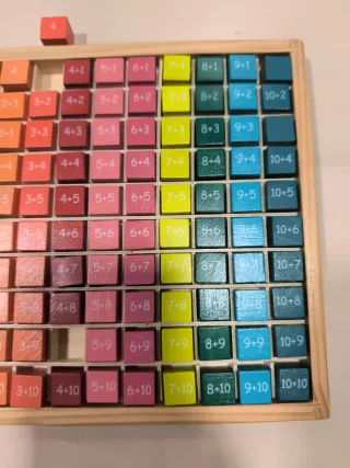 Juego de Sumas de Madera