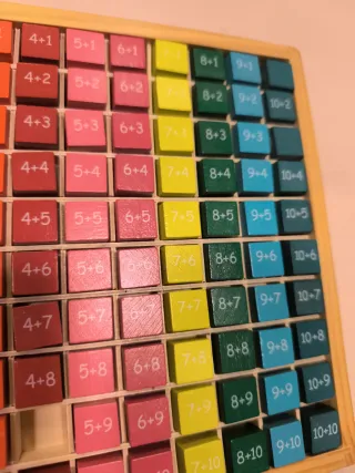 Juego de Sumas de Madera