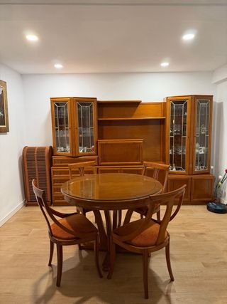 Conjunto comedor completo mader a macizo clasico