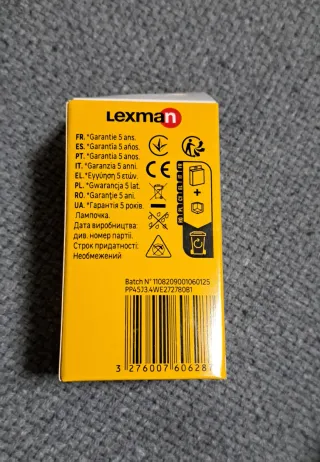 6 Bombillas LED Lexman 40W E27 2700K 470 Lúmenes