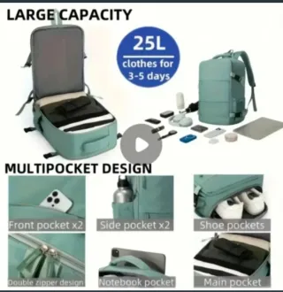 Mochila de cabina aprobada para vuelos