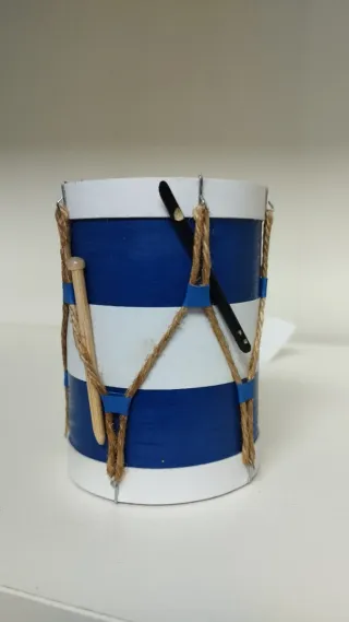 Tamboril Rociero Azul 8 Cm